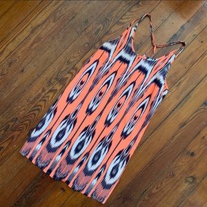 Vestique Ikat Print Shift Dress